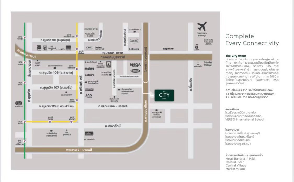 ขาย บ้านเดี่ยว เดอะ ซิตี้ บางนา รูปแบบ 5 ห้องนอน 6 ห้องน้ำ ใกล้ Mega บางนา