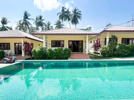 Villa with 2 bedroom Available For Rent in Lamai Koh Samui Thaialand fully furnished House For Rent