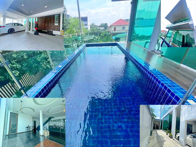 BTS เสนานิคม MRT รัชดา ขายคฤหาสน์ถูก Pool Villa 3 ชั้น เดอะแจส วังหิน บ้านเดี่ยว 52 ตรว. บ้าน 4นอน 6น้ำ ลาดพร้าว วังหิน