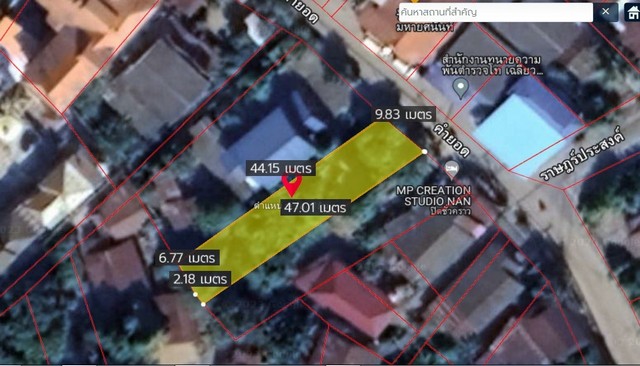 ขายที่ดินสวย 0-1-2.9 ไร่ ชุมชนบ้านสวนตาลล่าง ต.ในเวียง อ.เมืองน่าน จ.น่าน ZN245