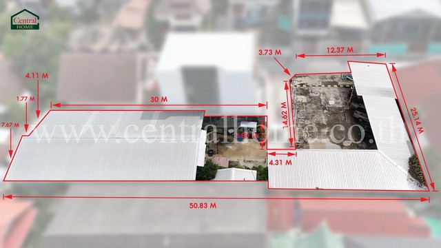 P1 ที่ดิน 205 ตารางวา ซอยประชาราษฎร์ 16/1 ใจกลางเมืองนนท์