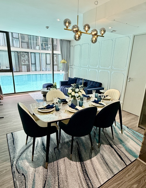 Live in comfort and safe -3BR Poolside Condo at Fynn Asok