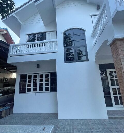 ใหม่ทั้งหลัง 50 ตร.วาMRT ปากเกร็ด 3 กม.ให้เช่าบ้าน 2ชั้น .200 ตร.