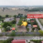 ขายที่สวยติดถนนสี่เลน เส้นสุวรรณศร ใกล้ อบต.พรหมณี นครนายก