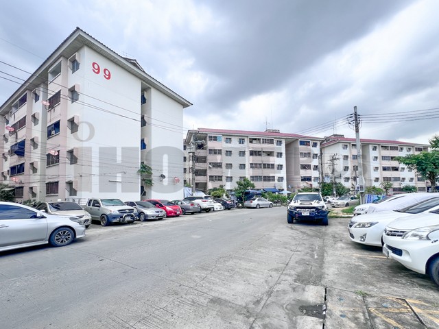 คอนโดเอื้ออาทร วัดกู้2 ชั้น3 อาคาร 99 ต้นโครงการติด ตรงข้ามอาคาร