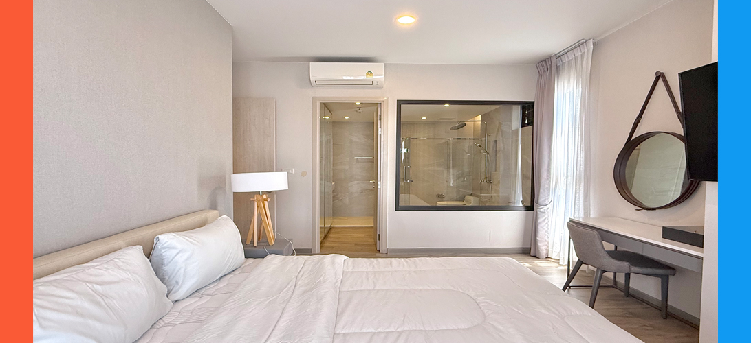 ให้เช่า คอนโด คอนโดหรู2ห้องนอน2ห้องน้ำ เฟอร์นิเจอร์ครบFullyFurnished ตรงข้ามRobinsonศรีราชา ราคา38,000 KeenCentreSriracha